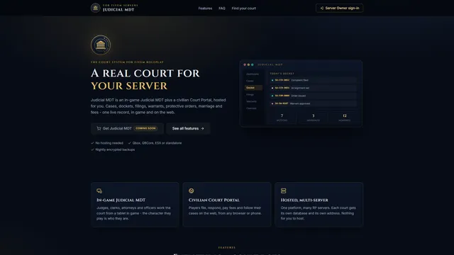 Your court website