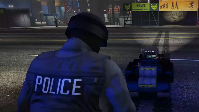 Driven from a tablet while the officer stays in cover